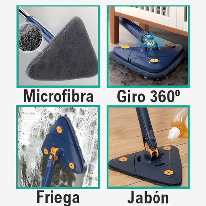Mopa Fregona Triangular Giratoria 360° - CleanGiro™