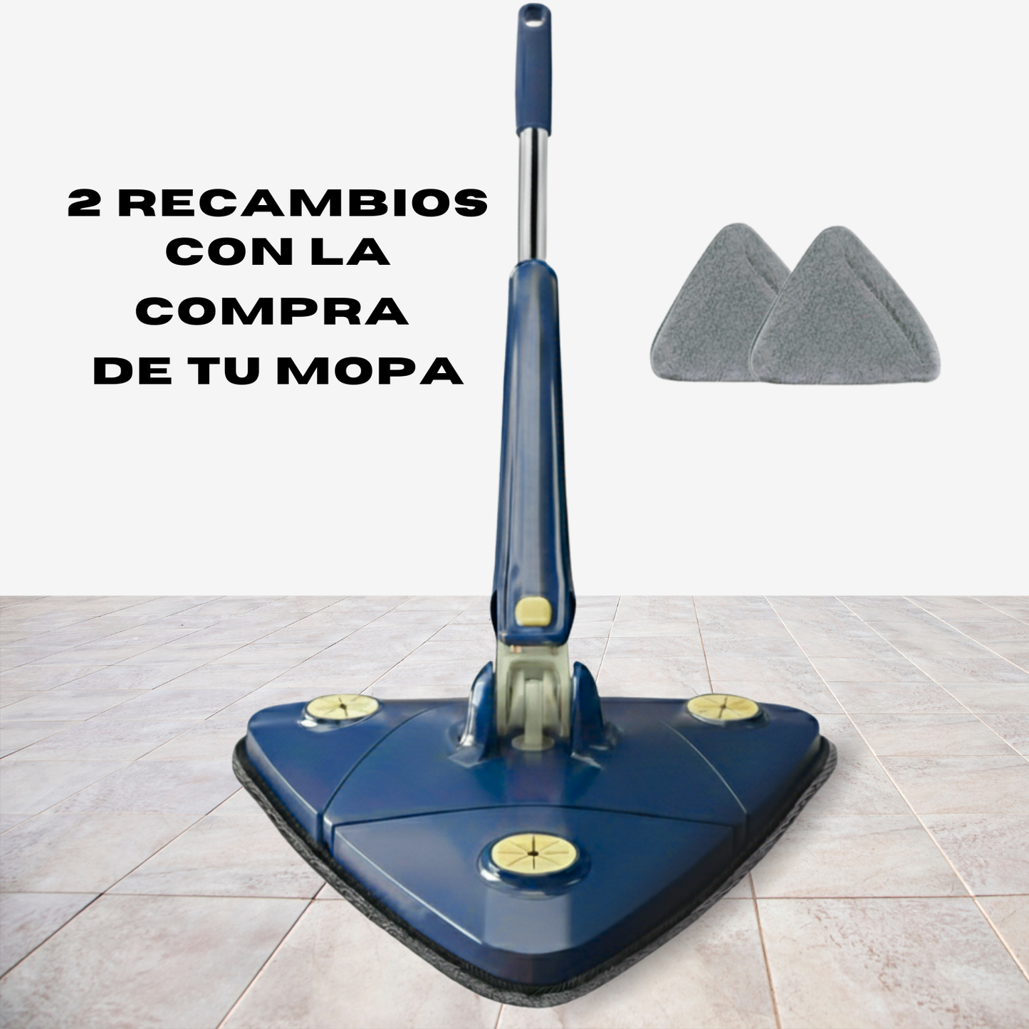Mopa Fregona Triangular Giratoria 360° - CleanGiro™