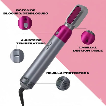 Peine Aire Caliente 5 en 1 - AirStyle™